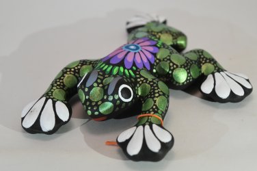 Terracotta decorative frog.