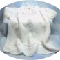 Dainty White Silk Baby Dress, Embroidered, Lace Trim, Vintage Piece, for a Beloved Doll
