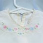 Dainty White Silk Baby Dress, Embroidered, Lace Trim, Vintage Piece, for a Beloved Doll