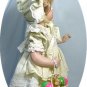 K*R (SIMON & HALBIG) 122 Reprduction All Porcelain Doll: Lavish Spring Outfit