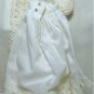 Ivory Crocheted Christening Gown for Very Small Doll:  NIP, Dress, Slip, Panties, Cap NIP