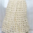 Candlelight Crochet Christening Dress, Very Small Doll: Dress/Slip/Panties/Cap, NIP
