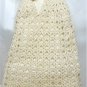Candlelight Crochet Christening Dress, Very Small Doll: Dress/Slip/Panties/Cap, NIP