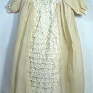Absolutely Elegant Elaborate Christening Outfit for Large Doll: Dress/Slip/Panties/Bonnet
