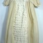Absolutely Elegant Elaborate Christening Outfit for Large Doll: Dress/Slip/Panties/Bonnet