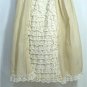 Absolutely Elegant Elaborate Christening Outfit for Large Doll: Dress/Slip/Panties/Bonnet