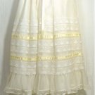 Angelic and Frothy White Christening Dress and Bonnet for Large Doll, Beautiful Work