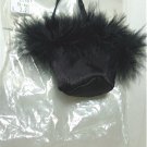 Tiny Feather Trimmed Satin Handbag for an Elegant Doll, NP