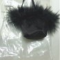 Tiny Feather Trimmed Satin Handbag for an Elegant Doll, NP
