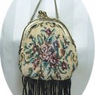 Old-fashioned Look "Needlepoint" Purse for a Large Doll:  Cute!