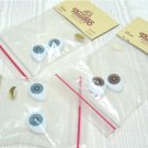 3 Sets of 18mm Tallina's Oval Doll Eyes:  2 Sets of Blue, 1 Set of Brown, NIP