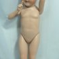 Small Shirley Temple Reproduction Doll, 12" Tall, from Bell Ceramics, Ready to Wig and Dress