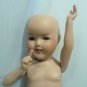 Small Shirley Temple Reproduction Doll, 12" Tall, from Bell Ceramics, Ready to Wig and Dress