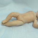 Anatomically Correct Newborn Girl:  All Porcelain, 5-1/2" Tall, Ready to Dress