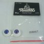 2 Prs Tallina's Acrylic Doll Eyes:  Sz 18mm, 1Set Half Round Cobalt Blue, 1 Set Full Medium Blue