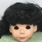 Very Long Dark Brown Doll's Wig by Tallina, Sz11, Curls, Bangs, and Waves, NIP