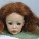 Dollspart 01017 Sz 8 Doll Wig:  Auburn Center Part with Curly Ends
