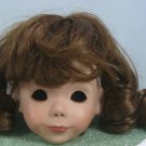 Cheri's Collection Doll Wig, Sz 8/9:  Dark Brown with Bangs and Loose Curls