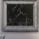 **Petit Point Miniatures Kit by S K Originals:  Pillow or Picture of City Skyline/Lightning