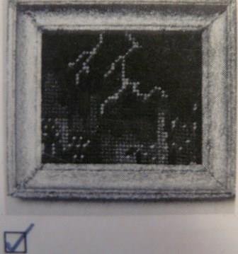 **Petit Point Miniatures Kit by S K Originals:  Pillow or Picture of City Skyline/Lightning