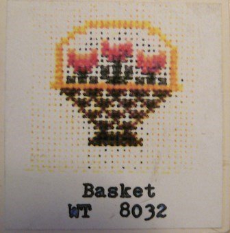 ***Petit Point Miniatures Kit:  Wee Treasures from New England Pillow: Flower Basket Design