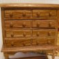 Blonde Wood Chest, Town Square MIniatures; Great Piece! Plenty of Drawers, Legs/Stretchers, NOS, NIB