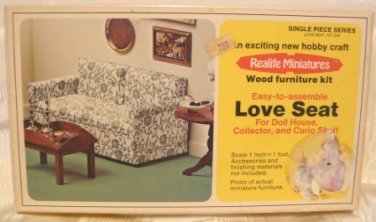 Realife Miniatures' Love Seat Kit; NOS, NIB, Cute Piece for You to Make