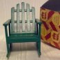 Single Green Rocking Lawn Chair, Town Square Miniatures, Great Addition to a Set, NIB, NOS