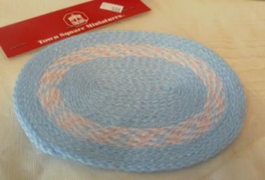 **Town Square Miniatures' Braided Rug, Area Rug Size for Dollhouse, NIP, NOS