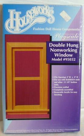 HW Double Hung Nonworking Window, Model #95032, Playscale 1:6, NIB/NOS
