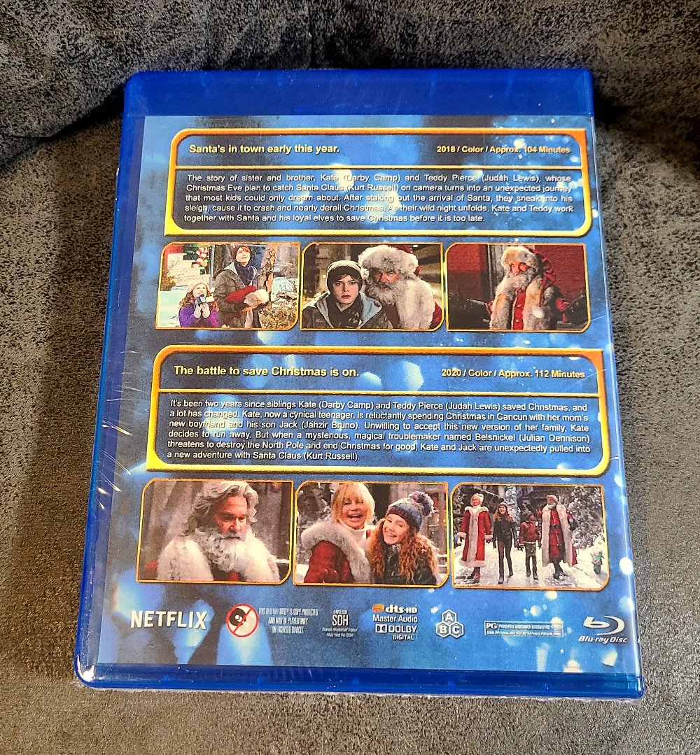 The Christmas Chronicles 1 & 2 Bluray Movie Kurt Russell [2018-2020 ...