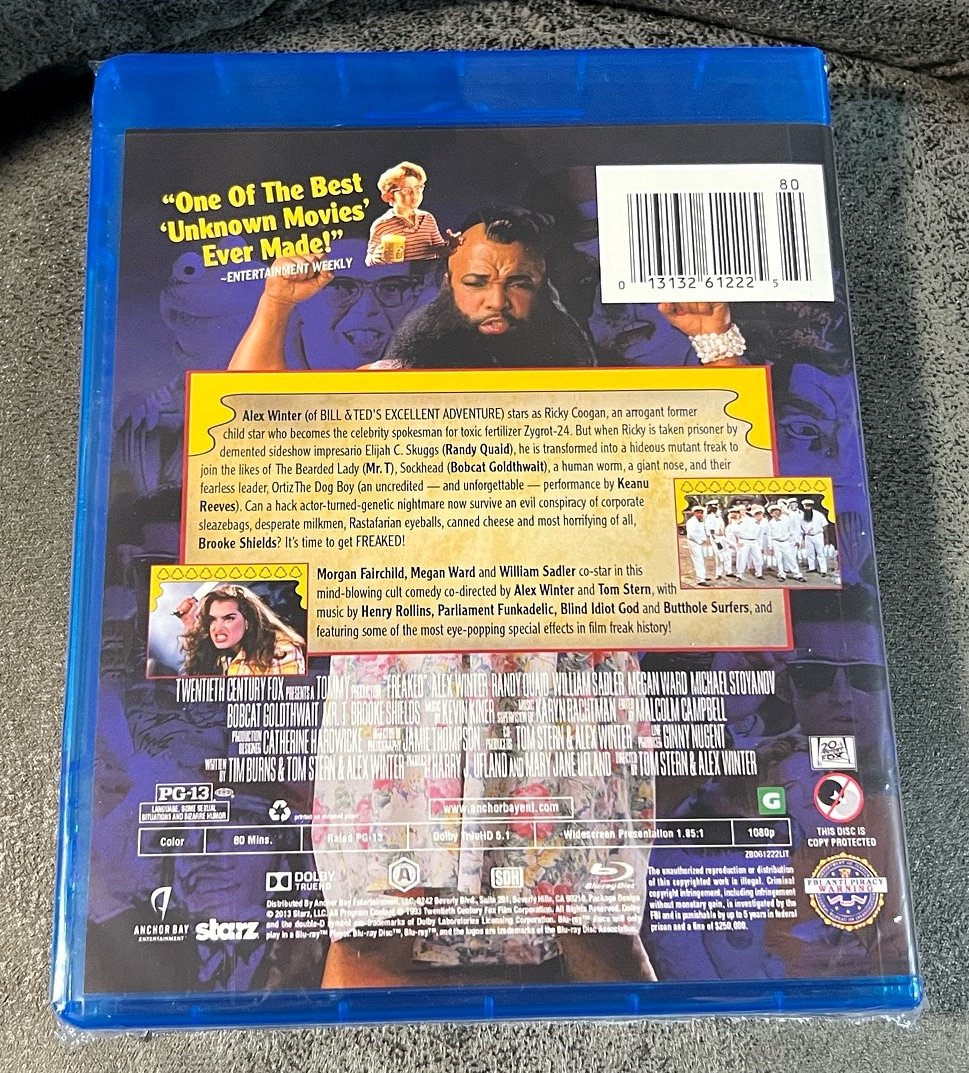 Freaked Bluray Movie Randy Quaid Brooke Shields [1993, Blu-ray]