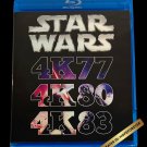 Star Wars 4K77 4K80 4K83 Trilogy Blu-ray [1977, New, Bluray]