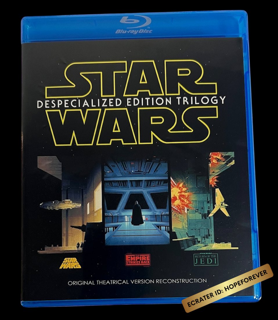 Star Wars Despecialized Trilogy & Documentaries Blu-ray [1977, New, Bluray]
