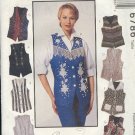 McCall's Sewing Pattern 6786 Variety of Vests, 8 versions, Size 4 6 8