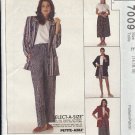 McCall's Sewing Pattern 7009 Unlined jacket, top, pants, skirt and shorts, Size 14 16 18