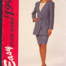 McCall's Sewing Pattern 7212 Suit, Unlined jacket and skirt, Size 10 thru 16
