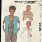 McCall's Sewing Pattern 7495 Pretty Cover Ups Size 10 12