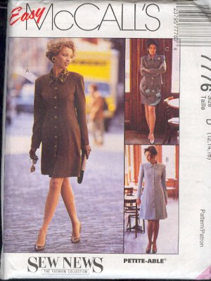 McCall's Sewing Pattern 7776 Ensemble, Dress, Skirt, Jacket, Size 12 14 16