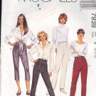 McCall's Sewing Pattern 7939 Pants in two lengths, Size 8 10 12