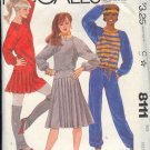 McCall's Sewing Pattern 8111 Sweats, top, pants, skirt Size 14 16