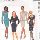 McCall's Sewing Pattern 8566 Suit, Unlined jacket and skirt, Size 12 14 16