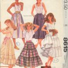 McCall's Sewing Pattern 8615 Brooke Shields Collection, Traditional Full Skirt, 5 Styles, Size 12