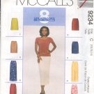 McCall's Sewing Pattern 9234 Skirt in two lengths, eight variations, Size 10 12 14