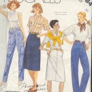 McCall's Sewing Pattern 2484 Jeans and Skirt Size 10