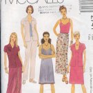 McCall's Sewing Pattern 2741 Blouse, Dress, Wrap skirt, pants, Size 10 12 14