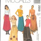McCall's Sewing  Pattern 2959 Skirt with four variations, Size 4 - 14