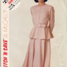 McCall's Sewing Pattern 3287 Beautiful flaired two piece suit.  Size 12- 14 - 16