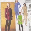 McCall's Sewing Pattern 3466 Petite Tunic/Jacket and Pants, Size 18 20 22