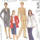 McCall's Sewing Pattern 3579 Double breasted suit, Size 8-12